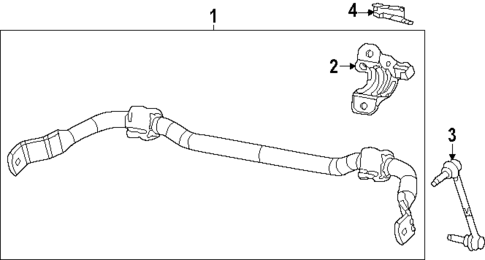 Stabilizer Bar & Components for 2022 Jeep Grand Cherokee L #0