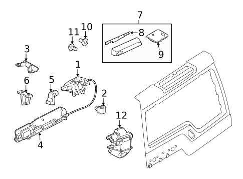 Liftgate for 2016 Land Rover LR4 #0