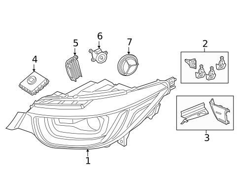 Headlamp Components for 2020 BMW i3 #0