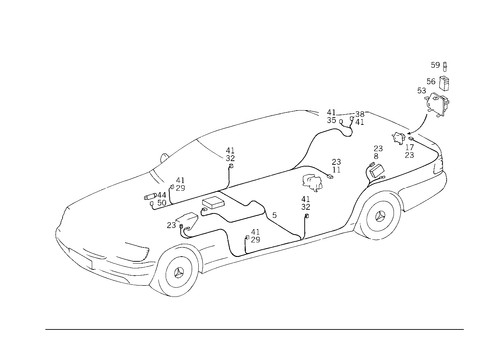 Power Closing System for 1993 Mercedes-Benz 400SEL #1