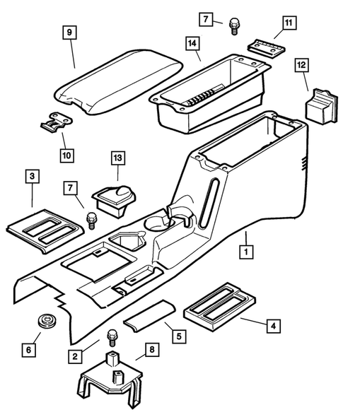Consoles for 2001 Jeep Cherokee #0