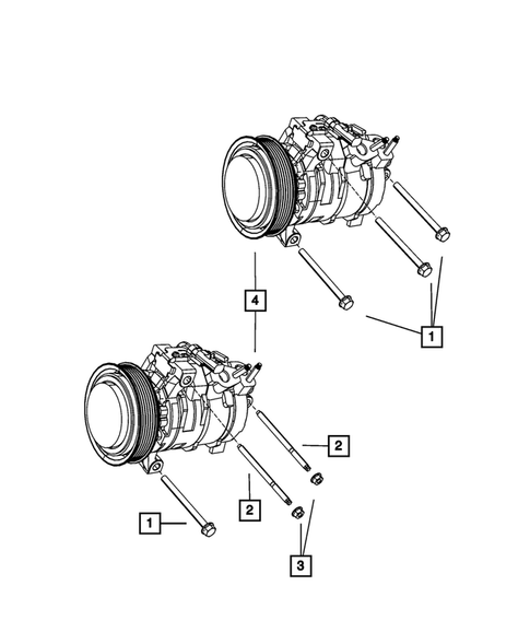 Air Conditioner Compressor and Mounting for 2015 Ram 3500 #2