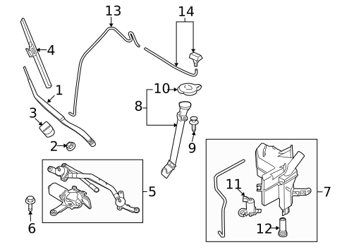 Wiper & Washer Components for 2016 Nissan Murano #0