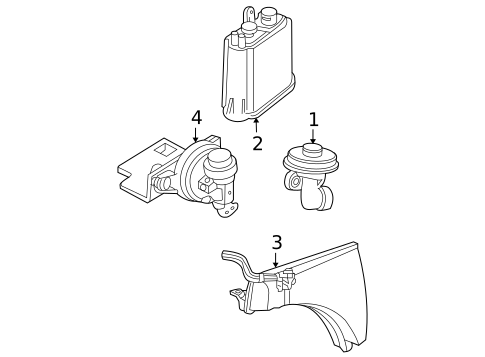 Emission Components for 1998 Ford F-150 #0