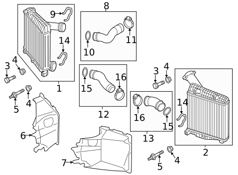 Intercooler for 2013 Audi Q7 #1