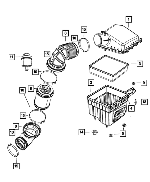 Air Cleaner for 2008 Dodge Ram 3500 #0