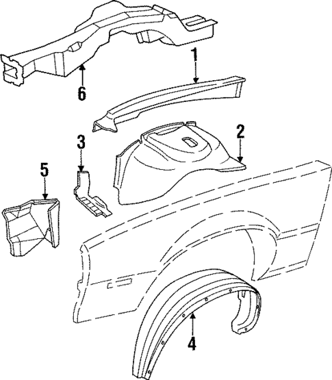 Inner Components for 1986 Chevrolet Camaro #1