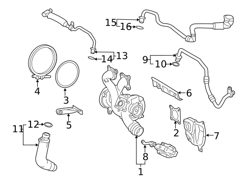 Turbo Charger for 2024 BMW 840i xDrive Gran Coupe #0