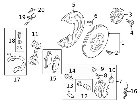 Front Brakes for 2019 Volvo XC90 #10