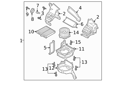 HVAC Case for 2024 Mazda 3 #2