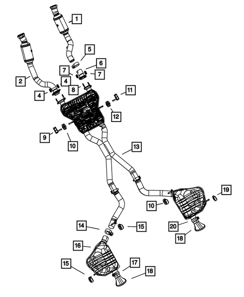 Exhaust System for 2017 Jeep Grand Cherokee #6