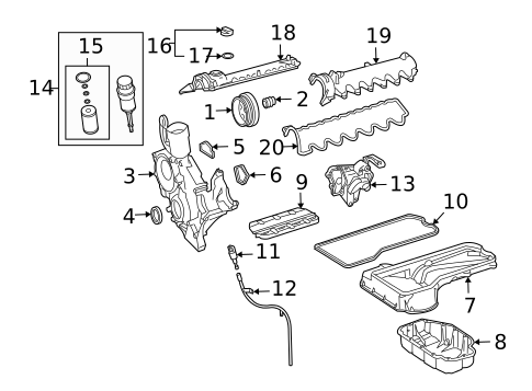 Belts & Pulleys for 2014 Mercedes-Benz SL65 AMG #1
