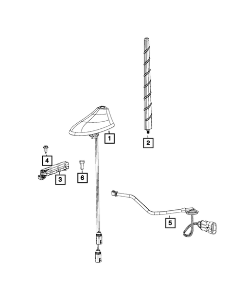 Radio, Antenna, Speakers, DVD, and Video systems for 2019 Fiat 500 #2