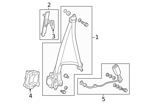 Seat Belt for 2015 Honda Pilot #0