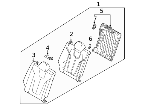 Rear Seat for 2020 Hyundai Veloster N #0