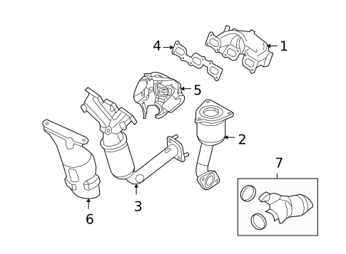 Exhaust Components for 2009 Ford Fusion #2