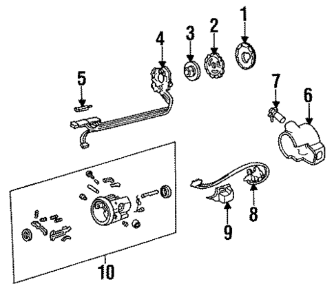 Steering Column Assembly for 1987 Buick Century #1