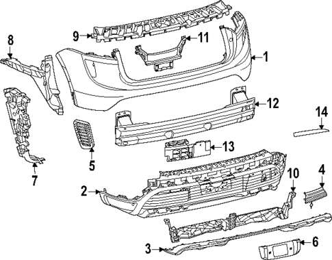 Bumper & Components - Rear for 2024 Porsche Macan #1