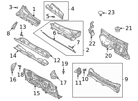 Cowl for 2024 Mazda 3 #3