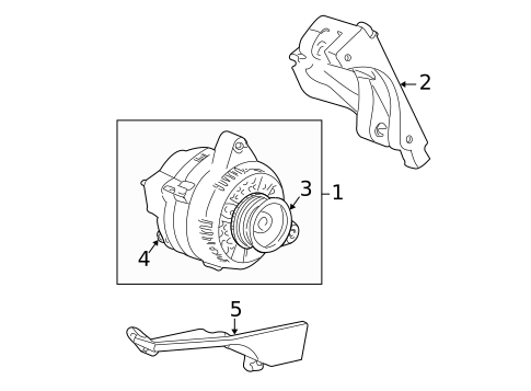 Alternator for 2000 Mercury Sable #1
