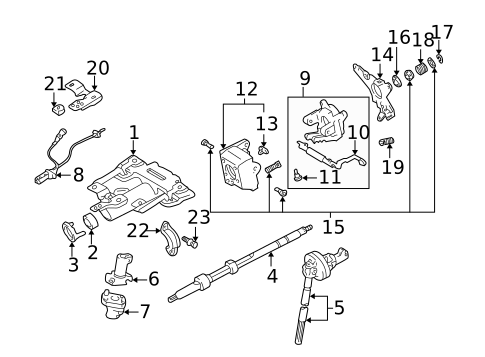 Steering Column Assembly for 2006 Toyota Tundra #0