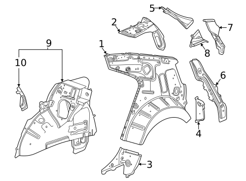 Inner Structure for 2022 Cadillac CT4 #0