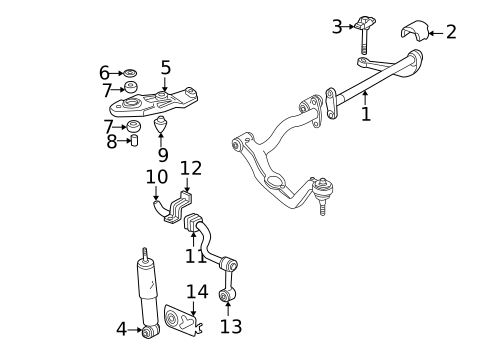 Spring & Stabilizer for 1995 Volkswagen EuroVan #0