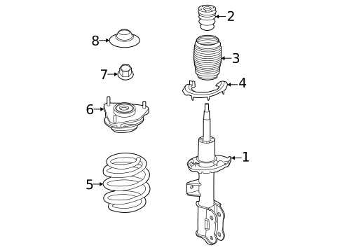 Struts & Components for 2023 Kia EV6 #1