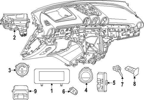 Cluster & Switches for 2025 Mercedes-Benz GLC43 AMG #1