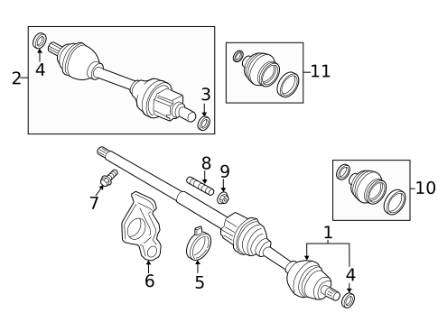 Drive Axles for 2025 Volvo XC60 #12
