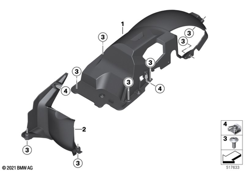 Rear Wheel Cover, License Plate Bracket for 2021 BMW-Motorrad CE #2