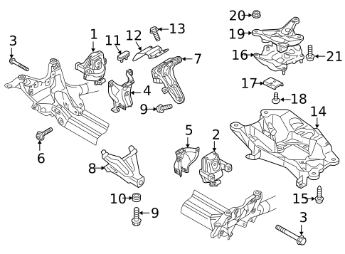 Engine & Trans Mounting for 2015 Audi A6 #1