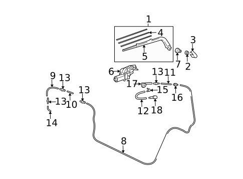 Wiper & Washer Components for 2005 Scion xB #1