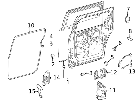 Door & Components for 2024 Toyota Sienna #0