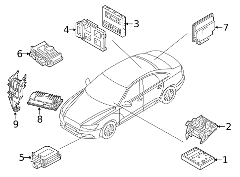 Electrical Components for 2012 Audi A6 #1