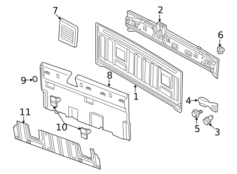 Back Panel for 2007 Dodge Ram 1500 #0