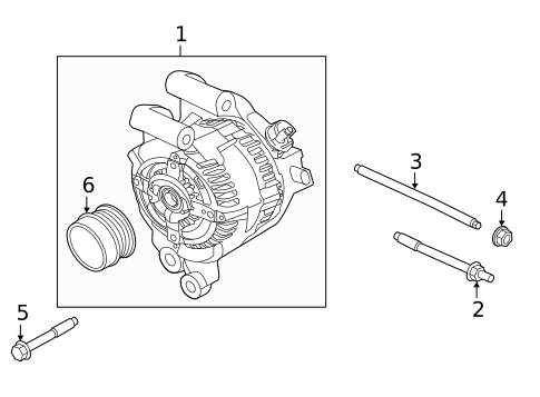Alternator for 2014 Ford Fusion #1