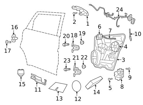 Lock & Hardware for 2017 Dodge Journey #1