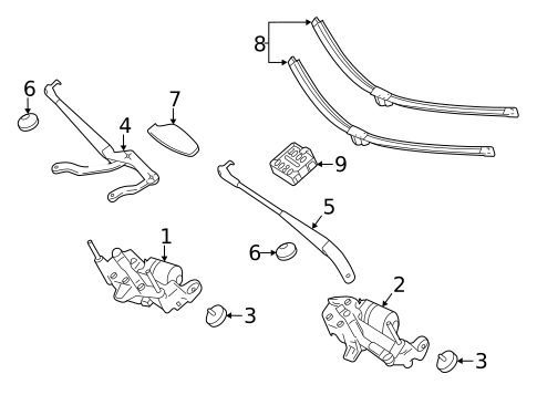 Wipers for 2012 Mercedes-Benz CL600 #0