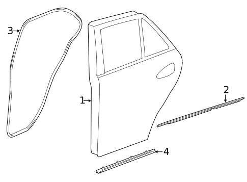 Door & Components for 2014 Mercedes-Benz ML63 AMG #1