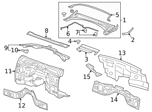 Cowl for 2016 Cadillac ATS #0
