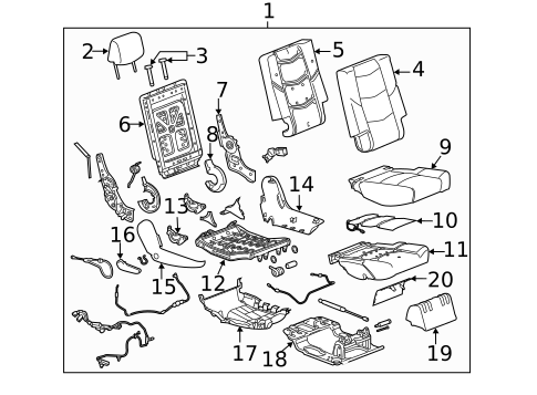 Second Row Seats for 2018 GMC Yukon XL #7