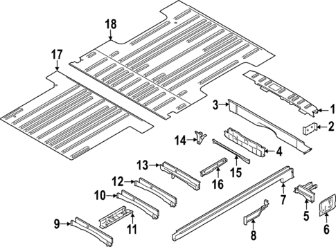 Rear Floor & Rails for 2025 Ford E-Transit #3
