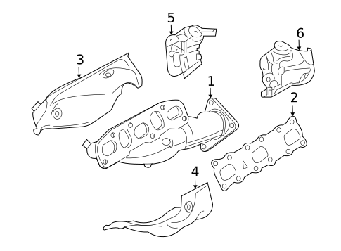 Exhaust Manifold for 2019 INFINITI Q70 #4