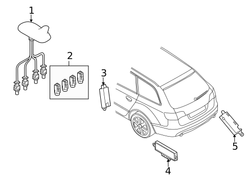 Antenna & Radio for 2011 Audi A4 Quattro #1