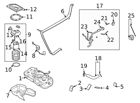 Fuel System Components for 2022 Hyundai Sonata #0