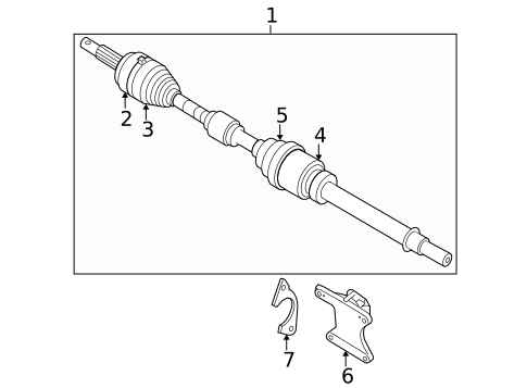 Drive Axles for 2019 Nissan Rogue #1