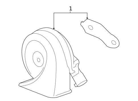 Horn for 2008 Saturn Vue #0