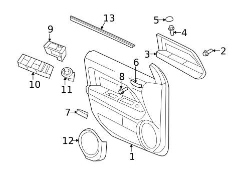 Front Door for 2015 Jeep Compass #2