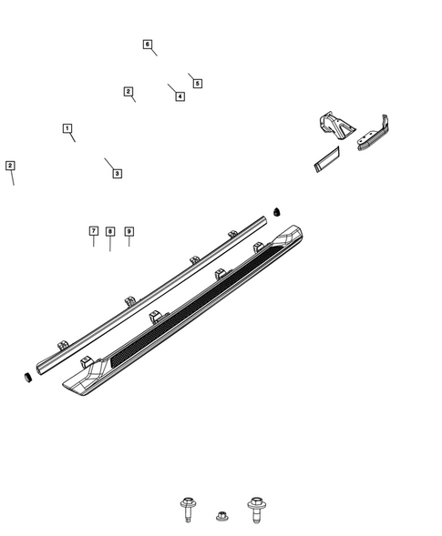 Moldings and Ornamentation for 2024 Jeep Gladiator #1
